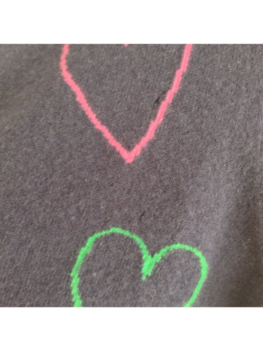 Nordstrom Halogen Cashmere Sweater XL Heart Print Sweater - Picture 9 of 10
